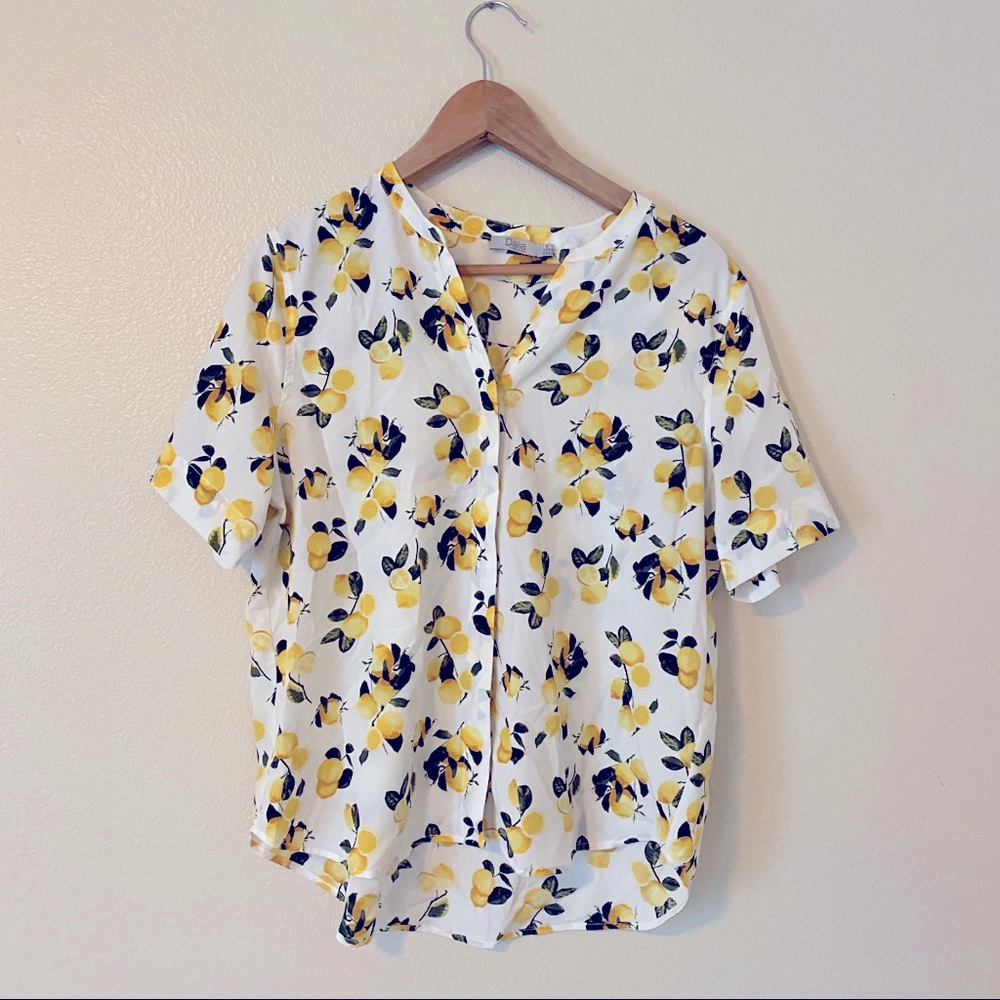 Lemon Print Blouse